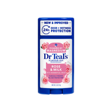 Dr Teal’s Desodorante sin Aluminio con Rosa y Leche