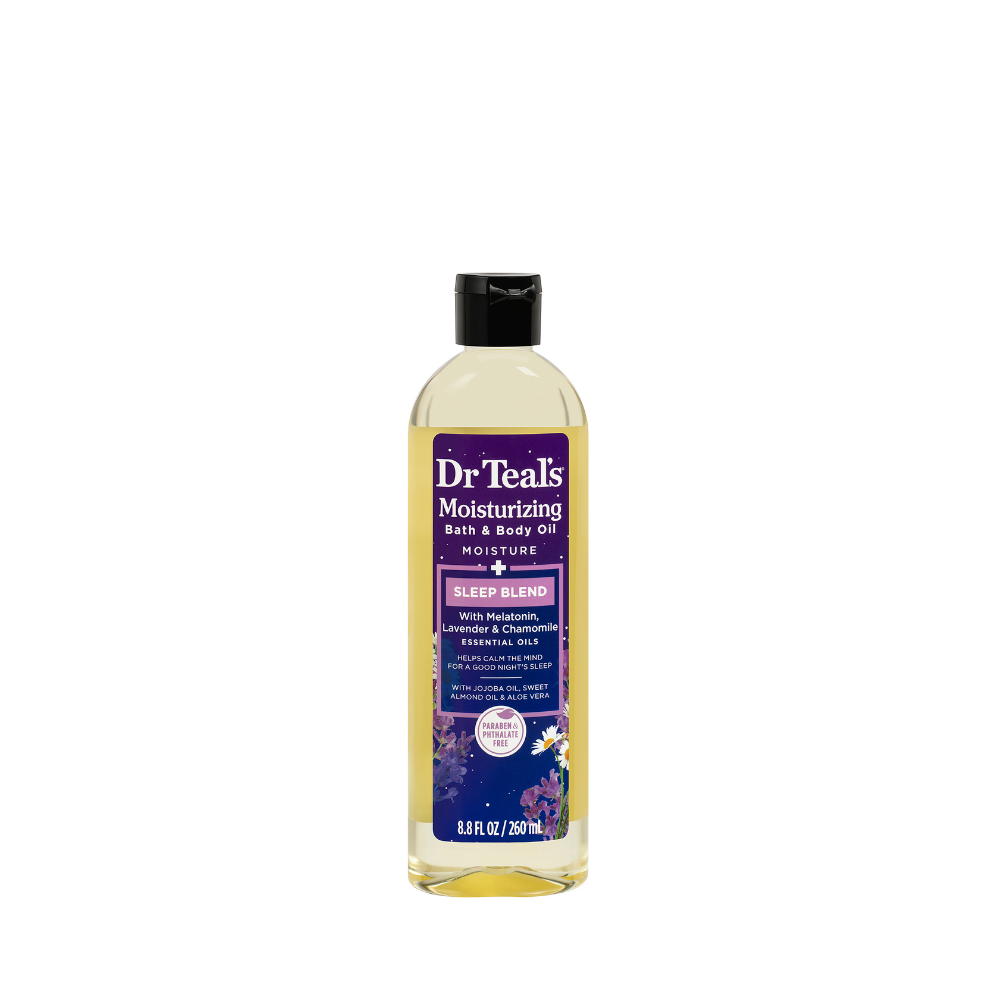 Dr Teal’s Aceite corporal y de baño para dormir con melatonina y aceites esenciales