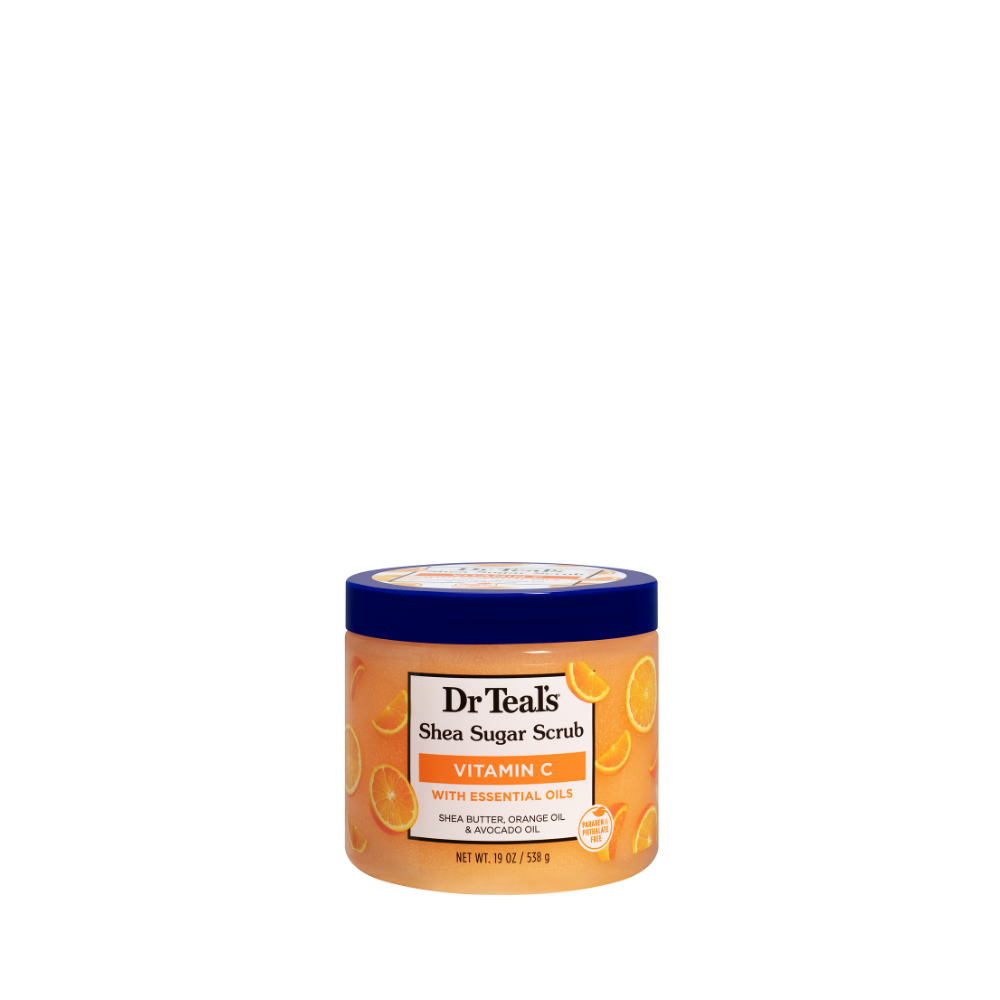 Dr Teal’s Exfoliante Corporal de Azúcar y Manteca de Karité con Vitamina C  538g