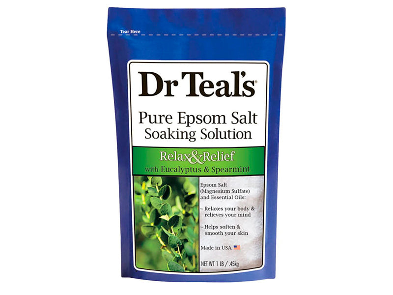 Dr Teal’s Sal Pura De Epsom Con Eucalipto Y Hierbabuena 1lb